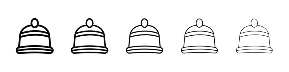 Winter hat icon vector collection. EPS 10