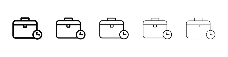 Work experience icon vector collection. EPS 10