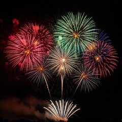 fireworks in the sky