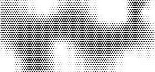 Halftone Gradient Background with Light Spots, Transparent Vector © Natalia
