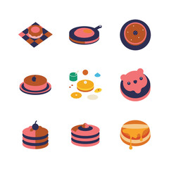 Delicious Pancake Illustrations A Collection of Cute and Creative Pancake Designs