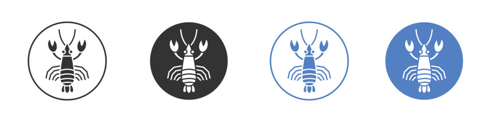 Lobster icon vector. Logo Template illustration design