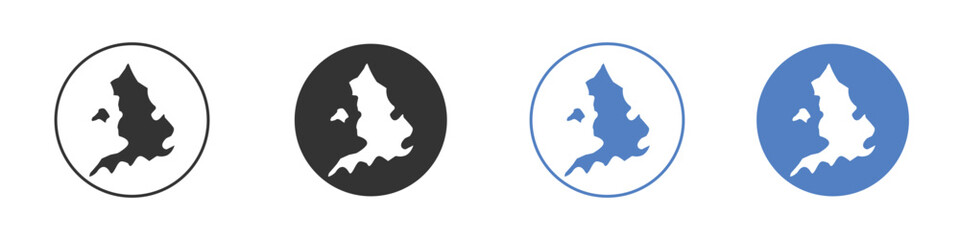 Map of England icon vector. Logo Template illustration design