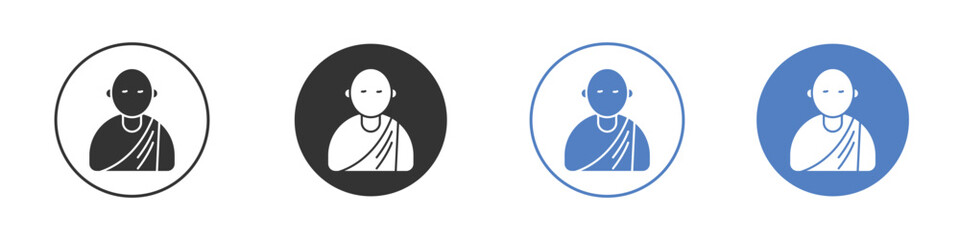 Monk icon vector. Logo Template illustration design