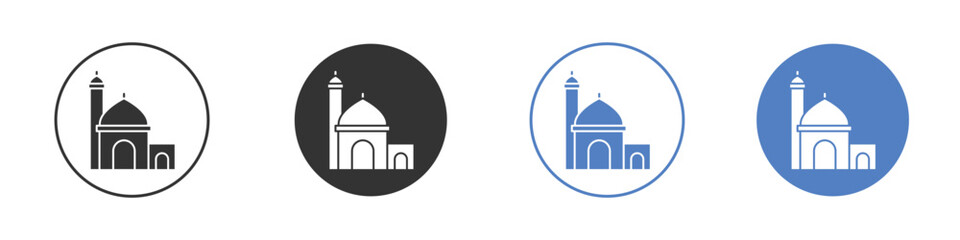 Mosque icon vector. Logo Template illustration design