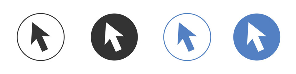 Mouse pointer icon vector. Logo Template illustration design