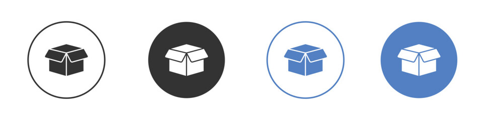 Open box icon vector. Logo Template illustration design