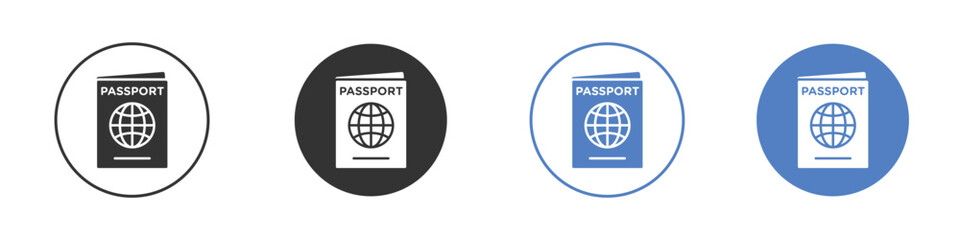 Passport icon vector. Logo Template illustration design