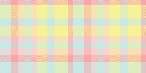 Pastel plaid pattern background. Soft, cheerful colors evoke feelings of happiness and serenity. Ideal for textile design, websites, branding, and stationery.