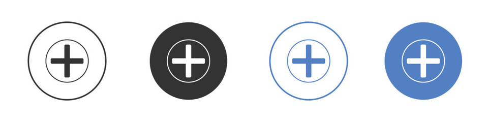 Plus icon vector. Logo Template illustration design