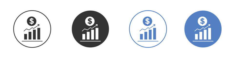 Profit icon vector. Logo Template illustration design