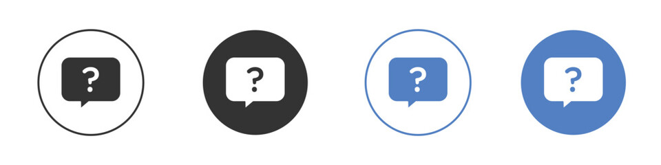 Question icon vector. Logo Template illustration design
