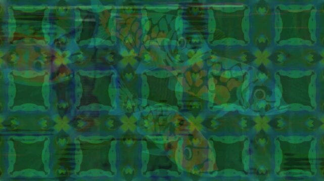 Grunge gitch pattern, fish swimming, green and black, neon, experimental, music video clip, glitch art, for clip, motion graphics, animation, weird, trippy, vj loop