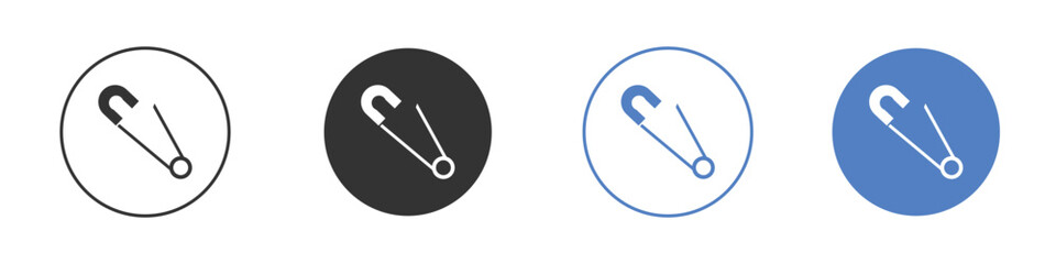 Safety pin icon vector. Logo Template illustration design
