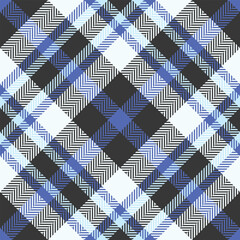 Stylish blue and white plaid pattern.  Perfect for textile design, apparel, or website backgrounds.