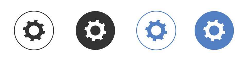 Settings gear icon vector. Logo Template illustration design