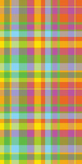 Bedroom texture vector textile, silky pattern fabric seamless. No people check tartan background plaid in orange and purple colors.