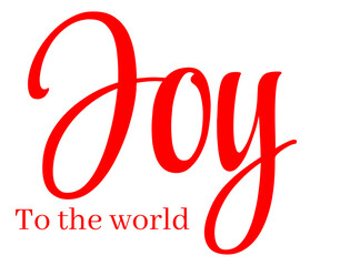 Joy to the world Christmas design 