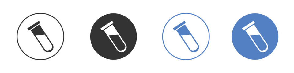 Test tube icon vector. Logo Template illustration design