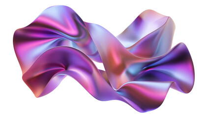 Colorful Abstract Fluid Waves with Smooth Texture and Gradient in a Dynamic Composition