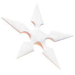 Realistic 3D white  Geometric Shape Object. Realistic geometry elements isolated on png background with color gradient.