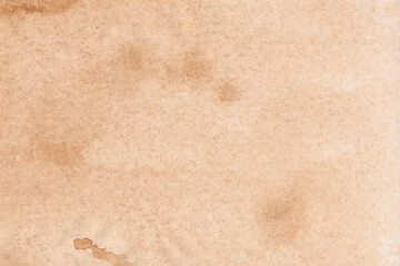 textura de hoja manchada de café. vintage brown watercolor stain on textured paper, abstract coffee spill effect.