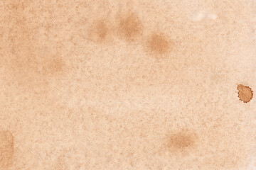 textura de hoja manchada de café. vintage brown watercolor stain on textured paper, abstract coffee spill effect.