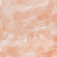 Fototapeta premium Abstract orange watercolor background with soft texture and organic brush strokes. Hand-painted design ideal for invitations, packaging, branding, and creative artistic projects.