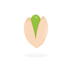 Pistachio Nut Icon Vector Design.