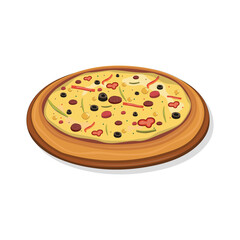 Pizza Icon Vector Design. 