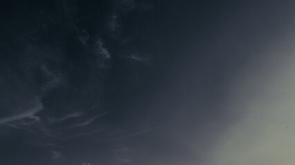 Dark, moody sky with indistinct cloud formations, suitable for abstract backgrounds, dramatic or atmospheric themes, or to convey solemn moods