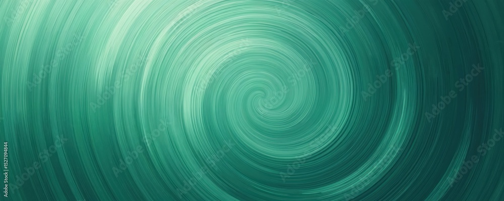 Poster abstract green swirl background with lines. vortex, fractal design of spiral in motion. digital art 
