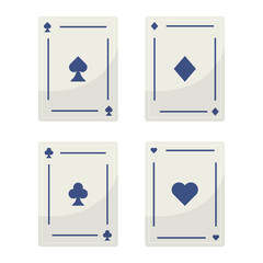 Playing Card Icon Set Vector Design.