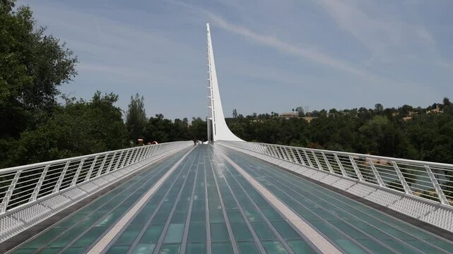 Sundial bridge in Redding California