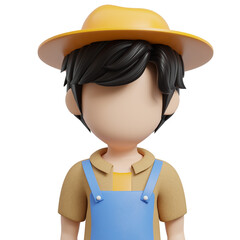 Farmer 3D icon.