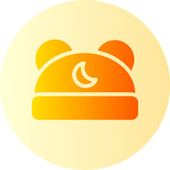 sleeping hat gradient icon
