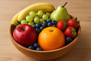 fresh fruit in a bowl