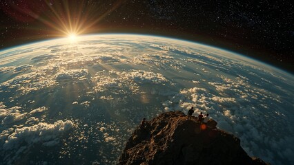 view of the planet, created by AI