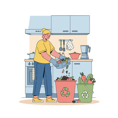 partment resident composting food waste