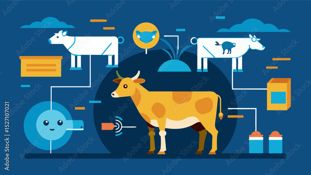 Poster an image recognition technology that detects changes in physical appearance or behavior of livestock
