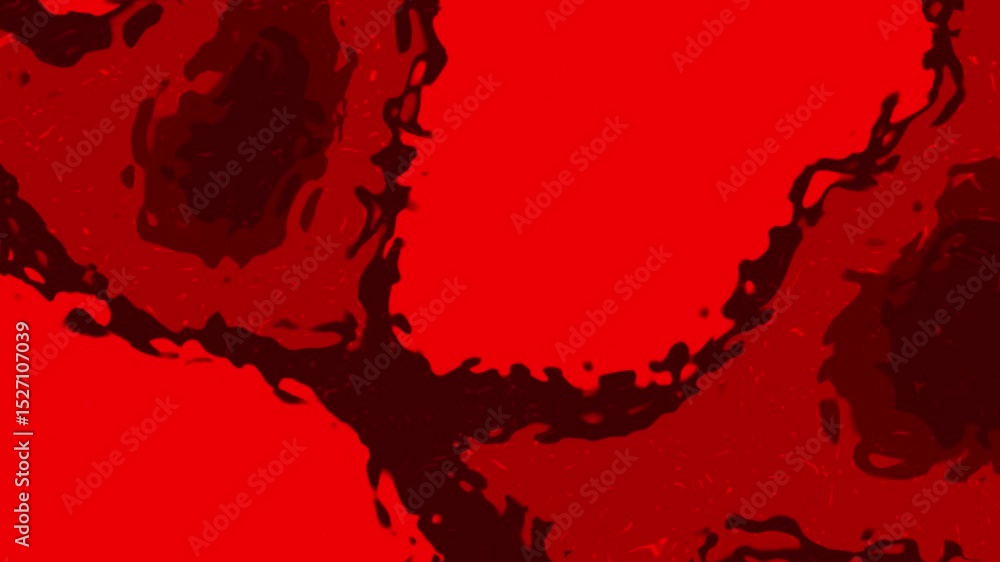 Poster abstract red and dark red animated motion background swirling, organic shapes. this captivating vide