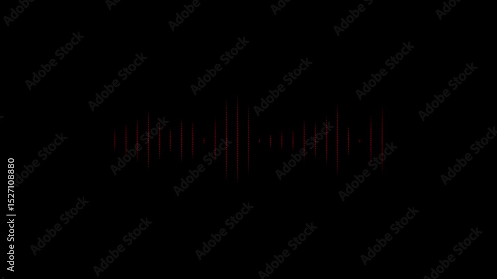 Poster music sound wave or audio waveform on a black background. audio spectrum sound wave effect waveform 