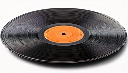 Obraz premium High-Quality of analog record disc Isolated on White Background – High Resolution 
