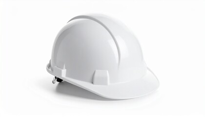 Fototapeta premium Construction Helmet white background 