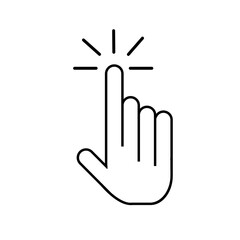 Fototapeta premium hand pointer icon