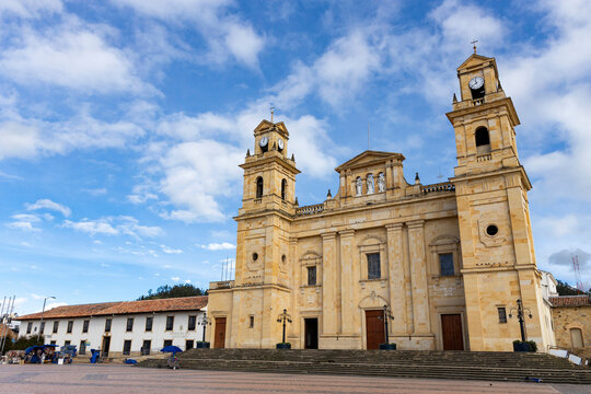 Fototapeta Chiquinquira, Boyaca - Colombia. May 12, 2025. Colombian municipality, capital of the Occidente province of the department