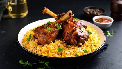 Roasted Chicken Tikka With Basmati Rice