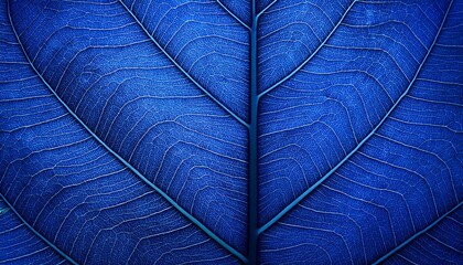 fond de texture de feuille bleue