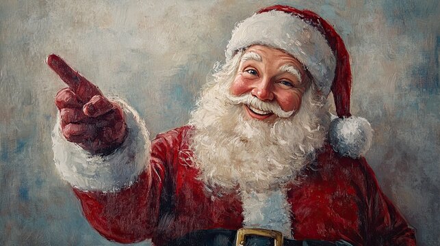 A cheerful Santa Claus portrait
