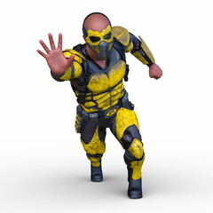 サイバーマン　3DCGレンダリング
